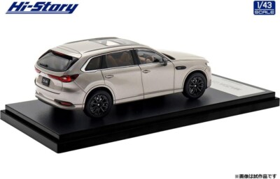 【新品・未使用】 MAZDA CX-80 1/43 ミニカー Hi Story 1/43 MAZDA CX-80 (2024) Platinum Quartz Metallic HS494QZ