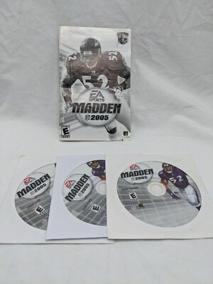EA Sports Madden 2005 PC Video Games Discs And Manual Only