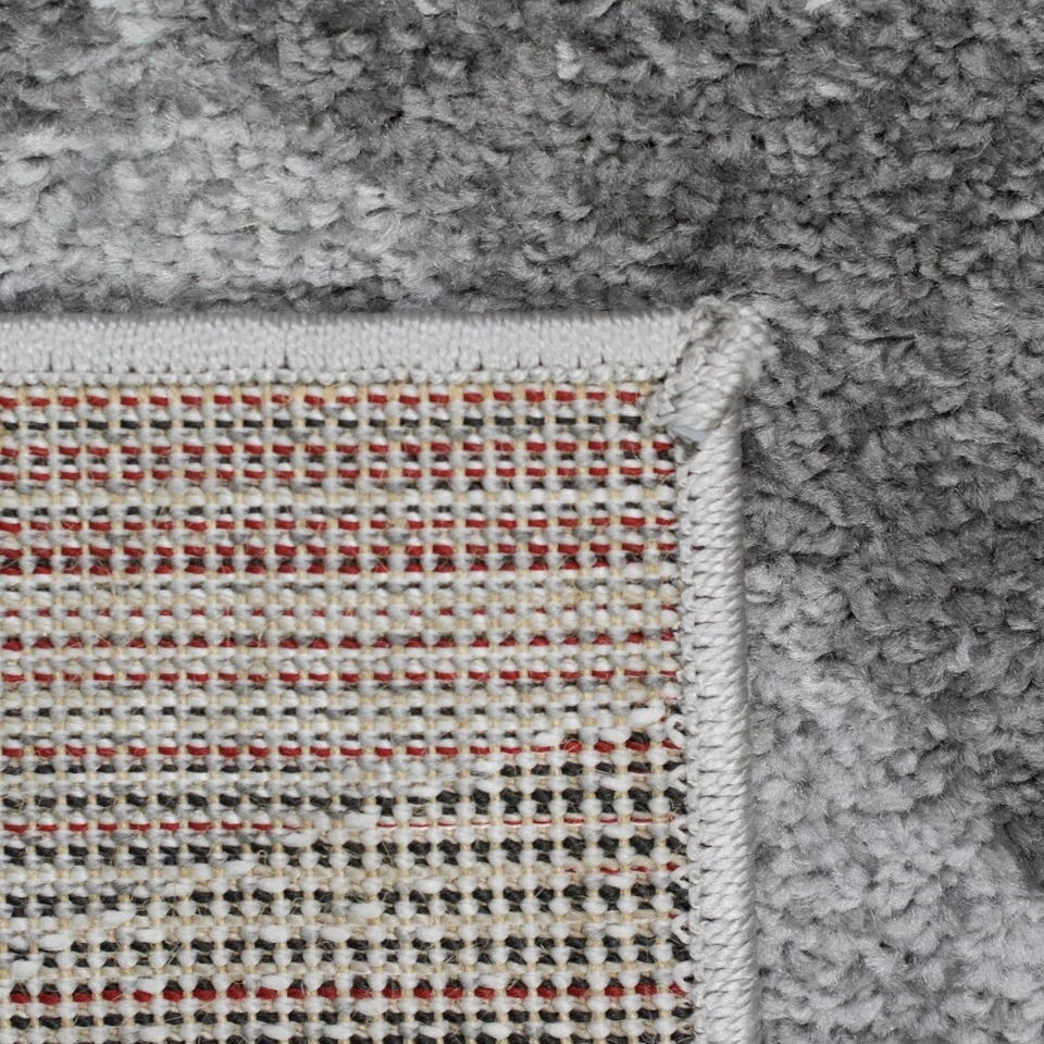 Tapis de Salon avec motif abstrait moderne | facile d'entretien | gris crème - Photo 4/4