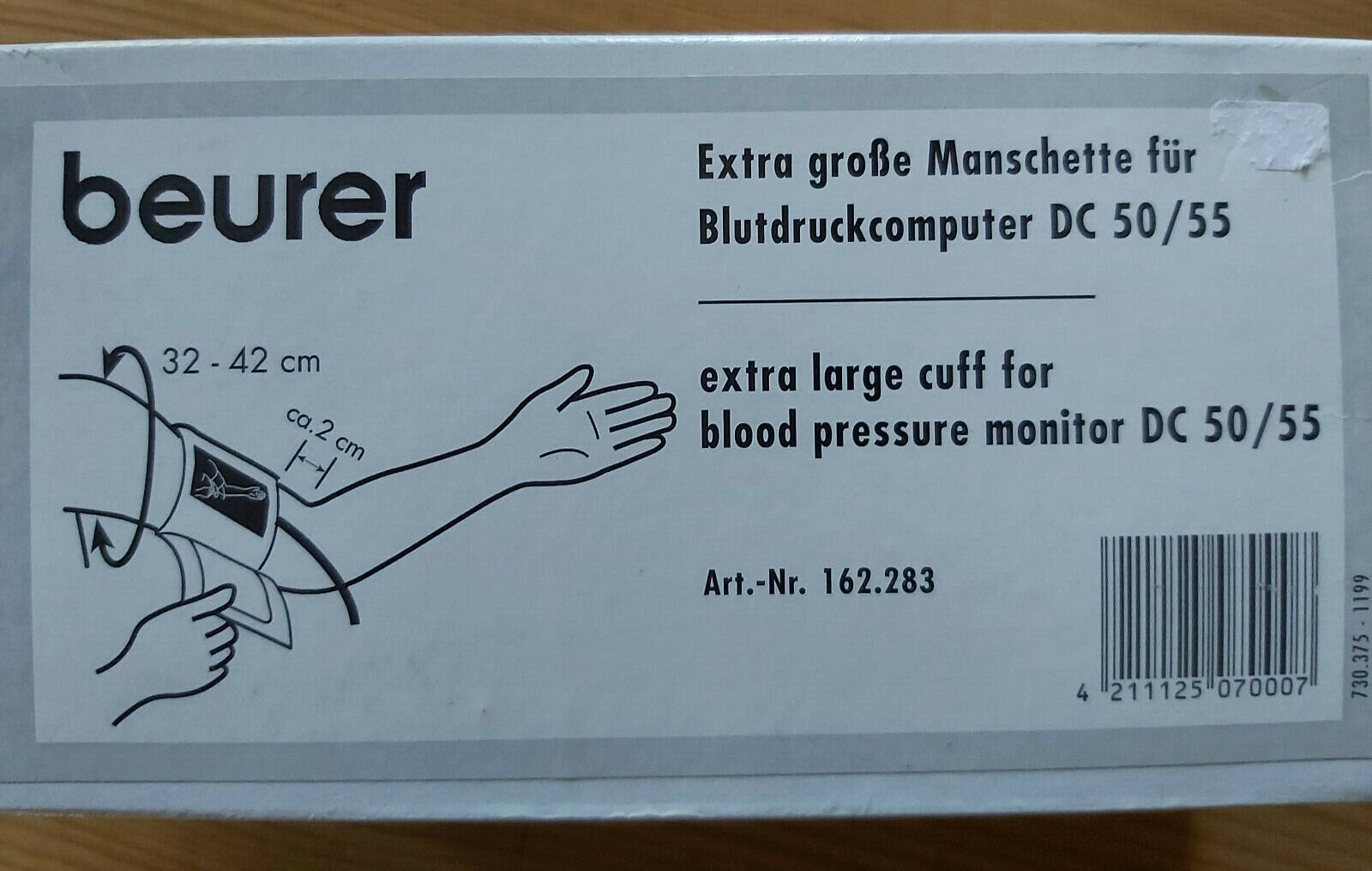 BEURER Blutdruckmanschette, Extra groß, 32-42cm, für Blutdruckcomputer DC50/55