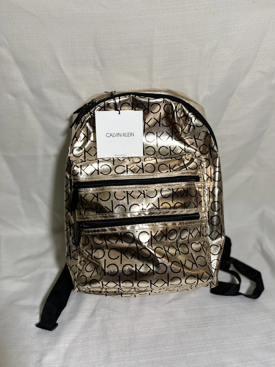 Calvin klein hotsell backpack silver