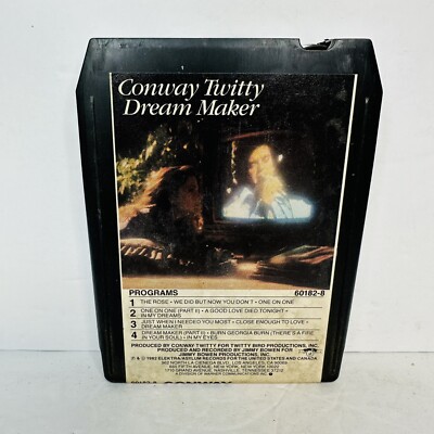 Conway Twitty Dream Maker 8-Track Stereo Tape Cartridge 1975 MCAT 469