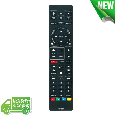 VXX3391 Replaced Remote for Pioneer Blu-ray DVD Player VXX3392 BDP-LX58 BDP-LX78