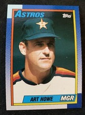 1990 Topps Baseball Card #579 Art Howe Mgr Houston Astros NmMt Free Shipping!