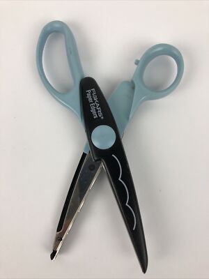 Fiskars Paper Edgers Scrapbooking Back to School Blue Black LOOK
