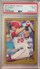 C.J. CRON 2014 TOPPS UPDATE GOLD #US149 PSA 9 MINT RC