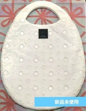 Mina Perhonen Egg Bag Anemone Linen Silk White New Unused