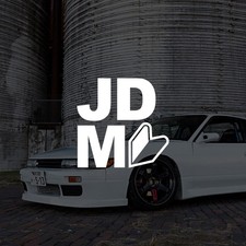 Jdm Logo Sticker Jdm Decal Tuner Low Domo Funny Car Euro Drift Racing