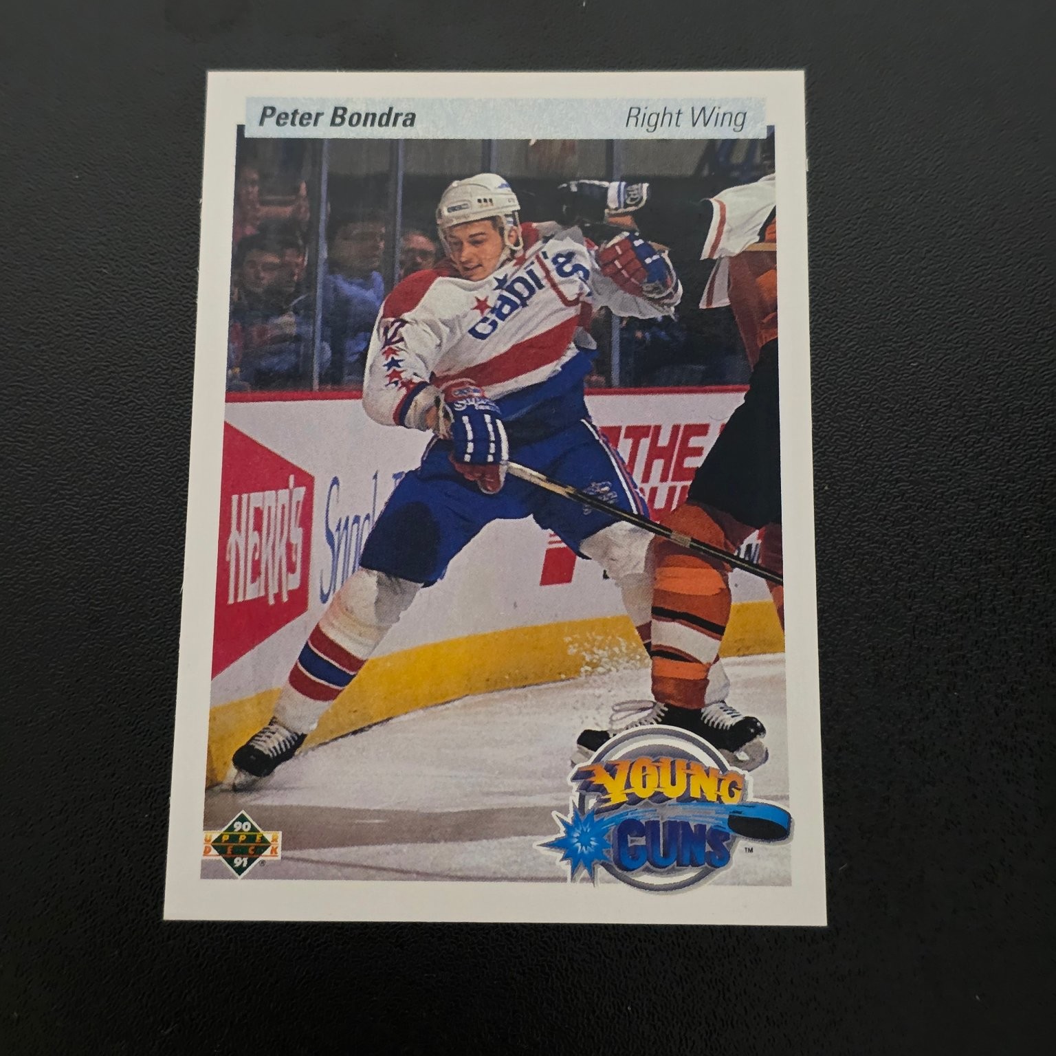 Peter Bondra Washington Capitals 1990-91 Upper Deck Young Guns RC #536
