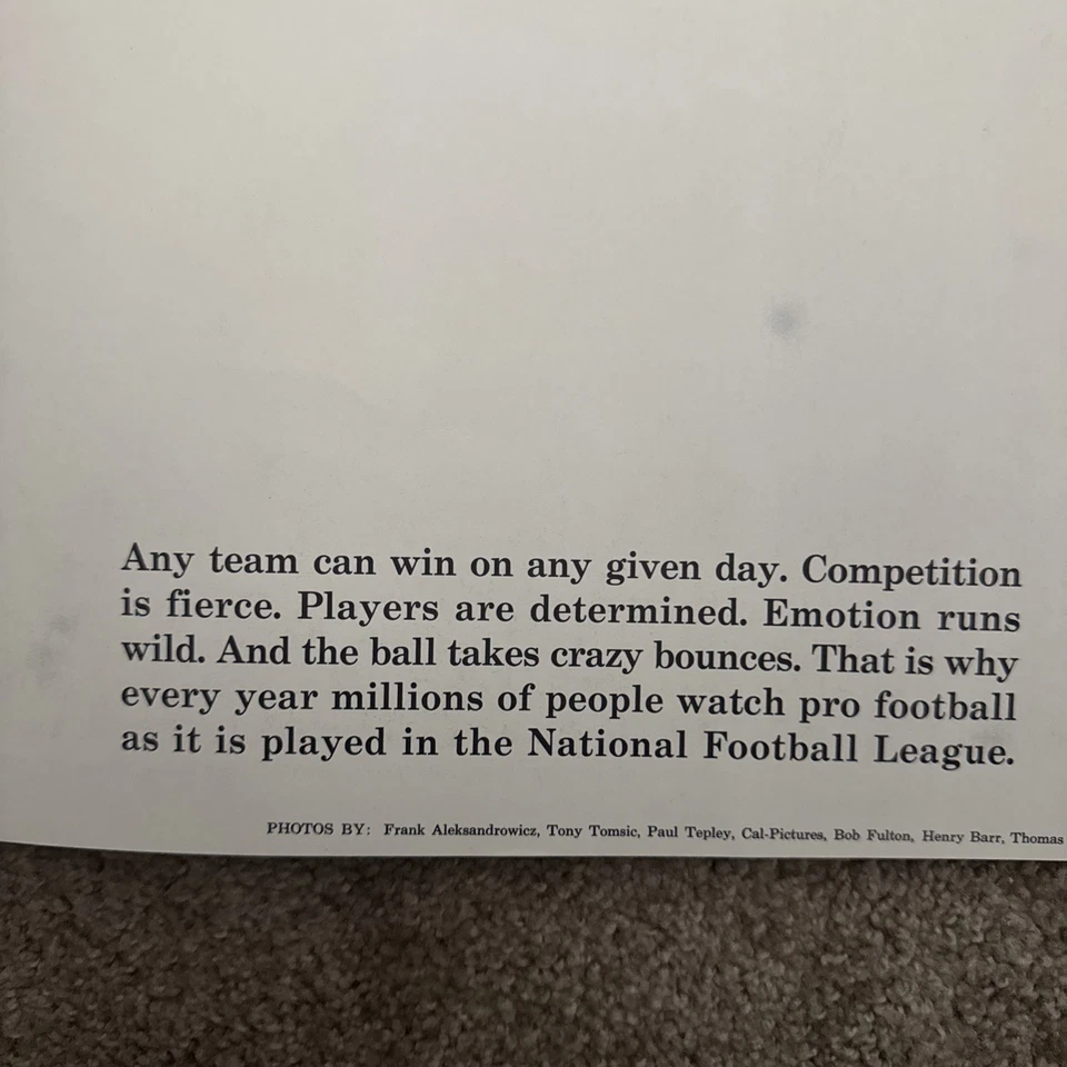 Anuario vintage de los Cleveland Browns Jim Brown Lou Groza Gary Collins excelente Foto 4 de 4