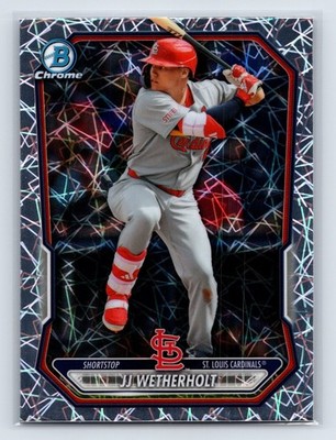 2026 Bowman Chrome JJ Wetherholt #BCP-115 Lazer Refractor Cardinals B1377