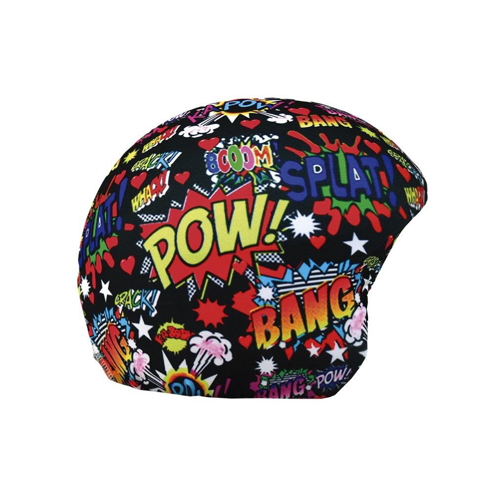 Couvre casque ski enfant universel Boom en tissu extensible et ajustable