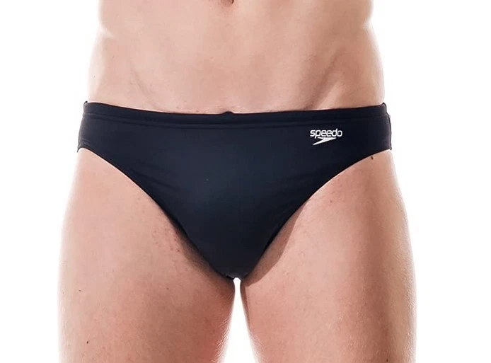 Speedo Sportbrief Schwimmhose Badehose Herren schwarz Lycra NEU