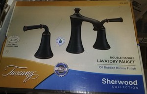 Tuscany Sherwood Collection double-handle lavatory faucet in  Bronze finish