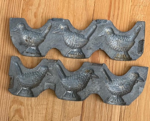 Thomas Mills Metal Cast Iron Antique BIRDS Chocolate Clear Toy Candy Mold 68