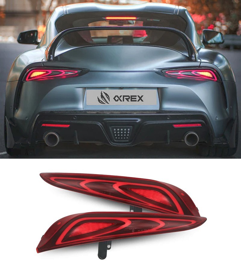 Fits 20-26 Toyota Supra AlphaRex FT-1 Style Luxx-Series LED Tail