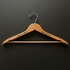 Hotel St. Moritz Wooden Hanger   New York City   Trump   Vintage   Very Good