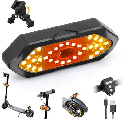 E Scooter Turn Signal,Remote Control Electric Scooter LED Blinker/Tail Light
