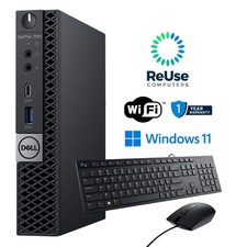 Dell OptiPlex 7060 Micro, Intel 8th Gen CPU, Up To 32GB DDR4, Up To 1TB NVMe