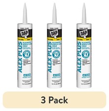  3 pack Alex Plus 10.1 oz Clear All Purpose Acrylic Latex Caulk Plus Silicone