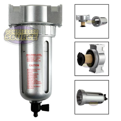 #ad #ad 1 2quot; Compressed Air In Line Moisture amp; Water Filter Trap F804 Compressor $29.95