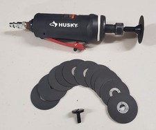 Husky H4220 14 Pneumatic Air Die Grinder 90 Psi W Cut-off Wheels Tested Husky H4220 14 Pneumatic Air Die Grinder 90 Psi W Cut-off Wheels Tested