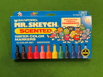 Vintage Mr. Sketch Duftmarker 12ct Sanford 1991 USA Box - New Old Stock