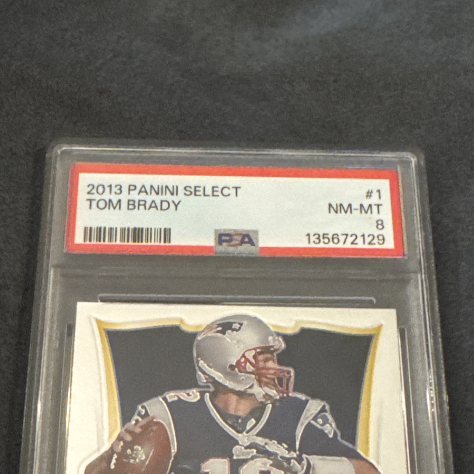 2013 PANINI SELECT #1 TOM BRADY PSA 8 view 3