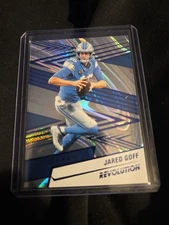2025 Panini Revolution Football #64 Jared Goff Purple Swirl /99  Detroit Lions