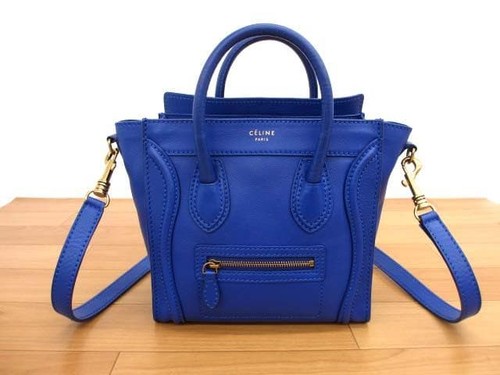 Celine Nano Luggage Shopper 2WAY Handbag Gray