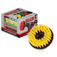 Drillbrush - Carpet Brush with Drill Attachment, Medium Duty, Yellow