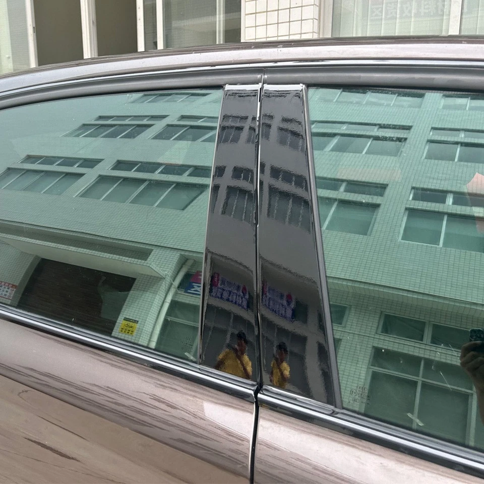 Glossy Black Chrome Delete Window Trims For Audi A8 S8 D4 2011-2017 Foto 3 de 4