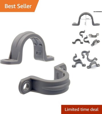 Durable 12-Pack 1 Inch PVC Pipe Straps - Smooth Surface and Easy Installation
