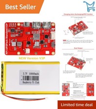Raspberry Pi 4 Battery Pack UPS V3Plus Expansion Board 10000mAh Power Supply