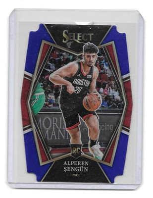 2021-22 Panini Select 114 RC Alperen Sengun Blue Prizms Die-Cut /249
