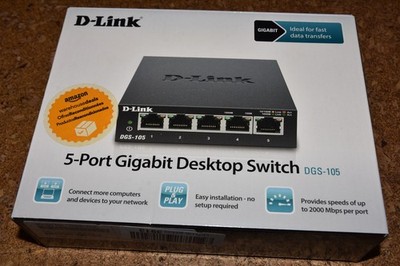 5- Port Gigabit Desktop Switch, D-Link, Neuwertig