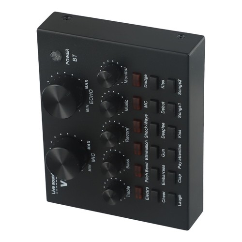 Sleek Black Finish on the Portable V8 External Sound Card Enhances Aesthetics - Zdjęcie 7 z 17