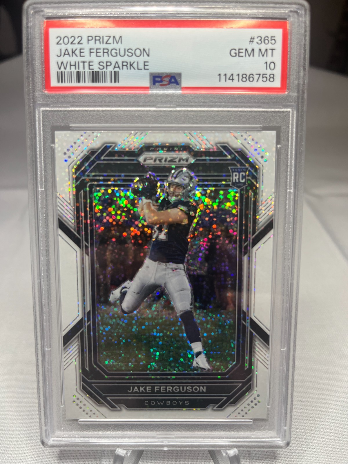 Jake Ferguson Panini Prizm #365 White Sparkle