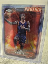 Jalen Bridges, RC, Base - 2025 Topps Chrome Basketball Phoenix Suns