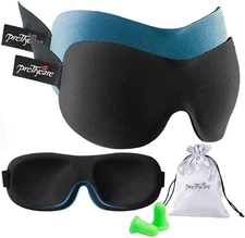 PrettyCare 3D Sleep Mask 2-Pack Side Sleeper Night Blindfold