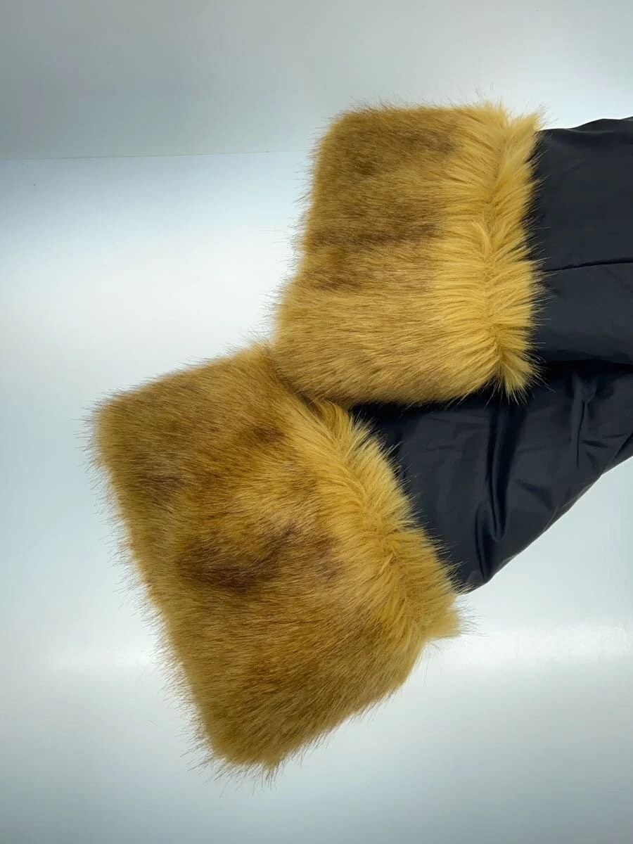 GUCCI Cappotto Imbottito Maniche Staccabili Ecopelliccia Nylon Nero Taglia 36 #EF AAA