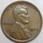 1929-P Lincoln Wheat Cent- AU (Lot#7)