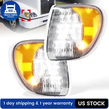 LED Corner Turn Signal Lights Pair For International 9200 9400 5900 LH+RH Side