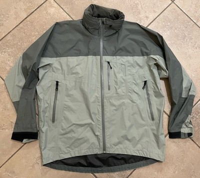 Simms Gore-Tex Paclite Shell Weatherproof Jacket Men s XL Gray