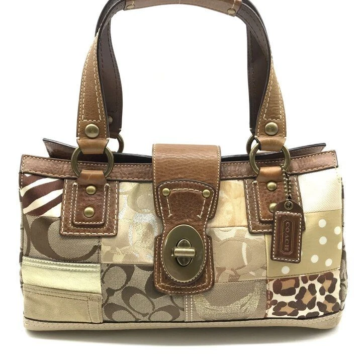 Coach Patchwork Shoulder Bag Exterior Bags & Handbags for Women | eBay