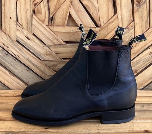 Rm williams Craftman Black Leather Comfort Chelsea Boots Size UK 7.5 H /US 8.5 - Picture 5 of 14