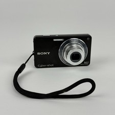Sony Cyber-shot DSC-W350 14.1MP  Compact Digital Camera Black - Battery/ Card