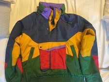 Vintage Nevica Ski Jacket Snow Apres Retr 90s Multicoloured Mens small to Medium