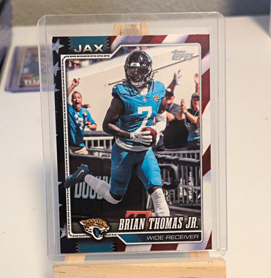 Topps 2025 Brian Thomas Jr. RC #92 Jacksonville Jaguars Parallel /75