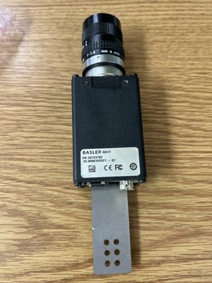 Basler A641F Industrial BW Machine Vision CCD Camera 0000102521-07 W/ Cosmicar